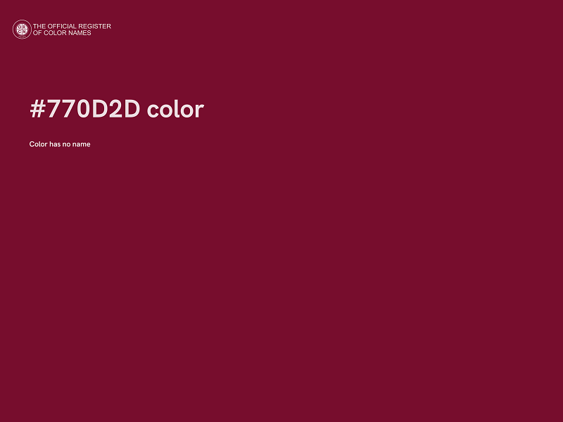 #770D2D color image