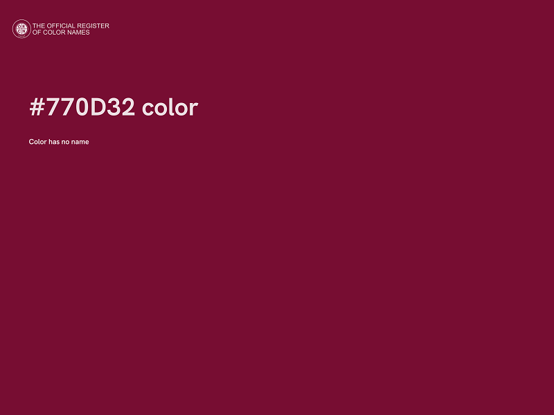 #770D32 color image