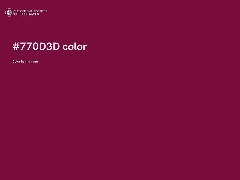 #770D3D color image