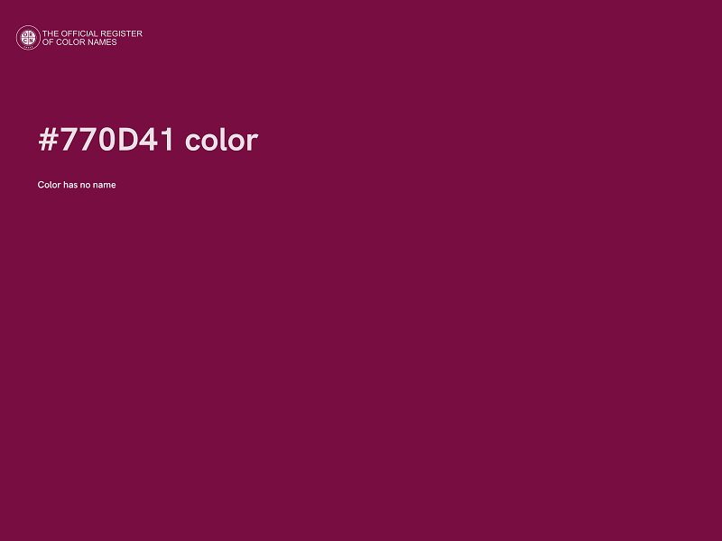 #770D41 color image