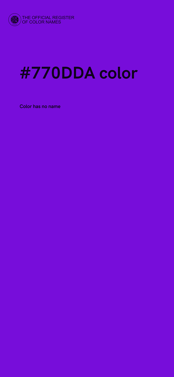 #770DDA color image