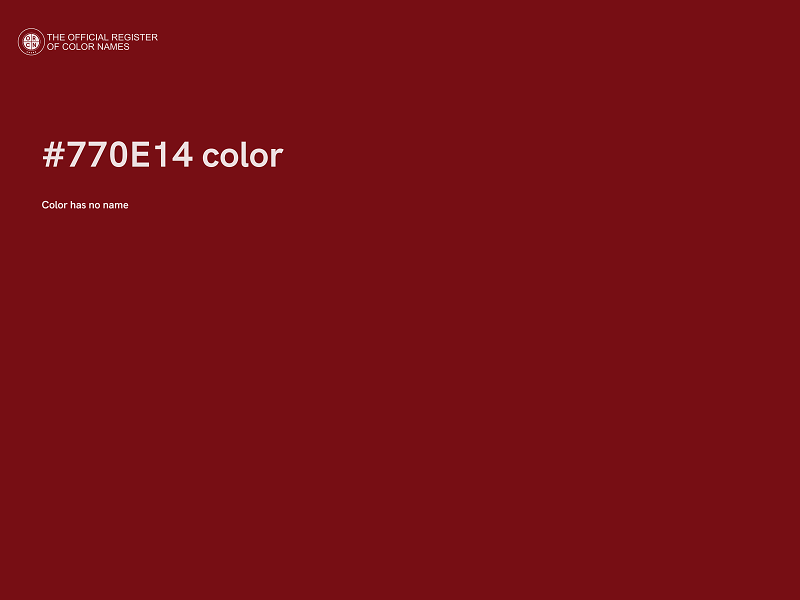 #770E14 color image