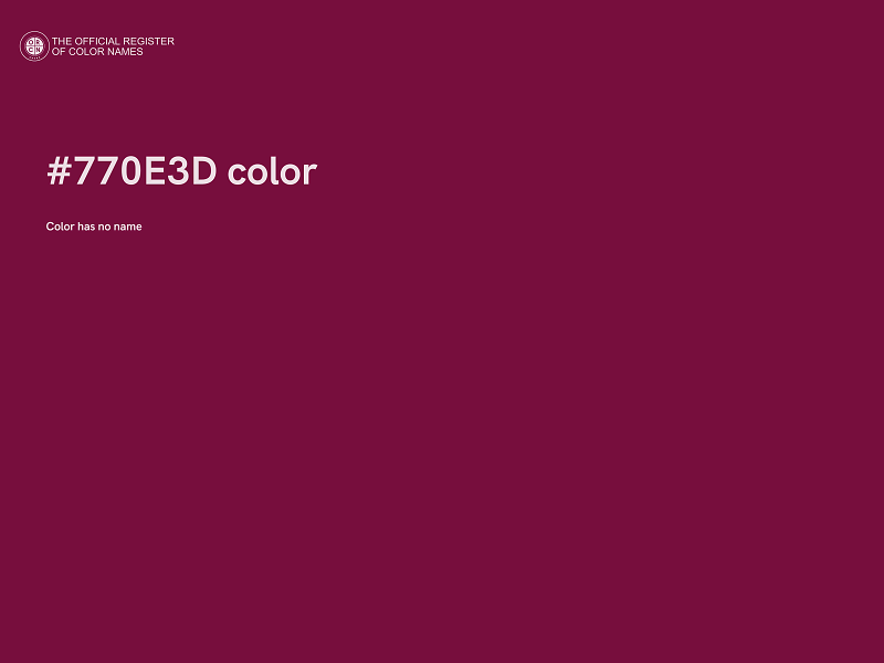 #770E3D color image