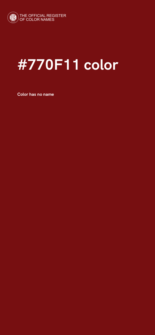 #770F11 color image