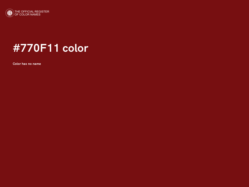 #770F11 color image