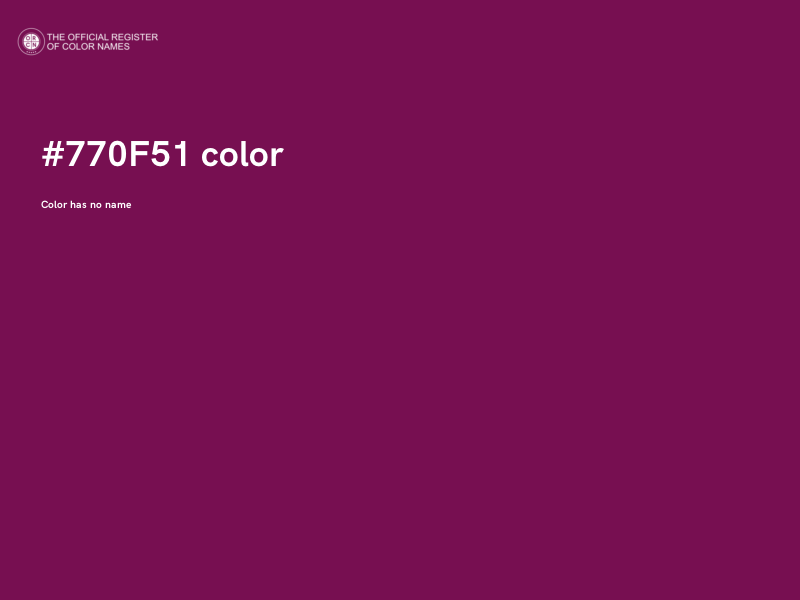 #770F51 color image
