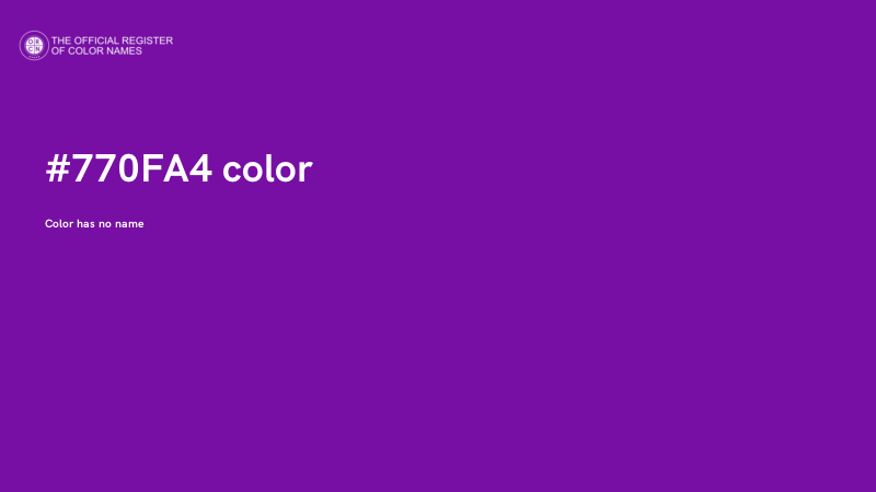 #770FA4 color image