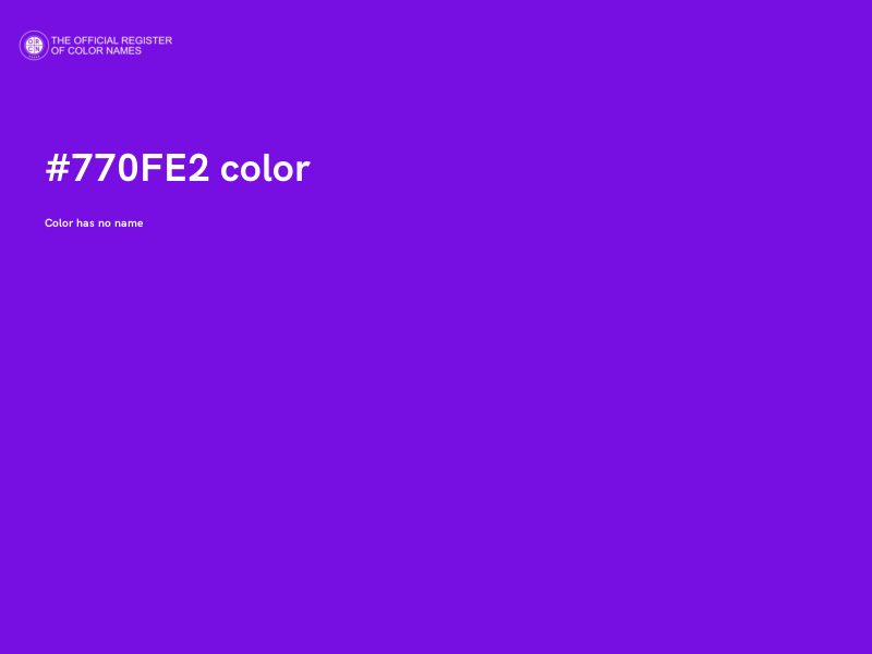 #770FE2 color image