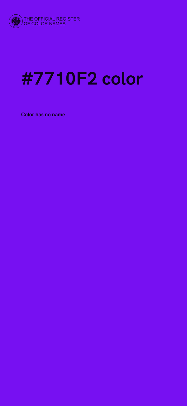 #7710F2 color image