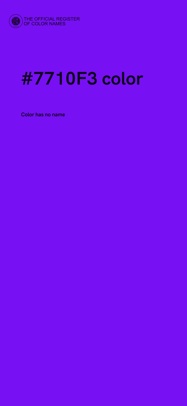 #7710F3 color image