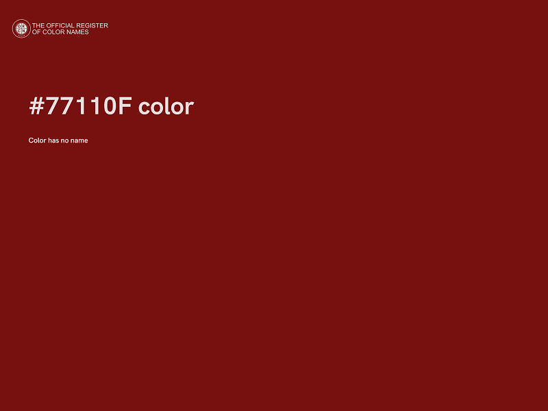 #77110F color image