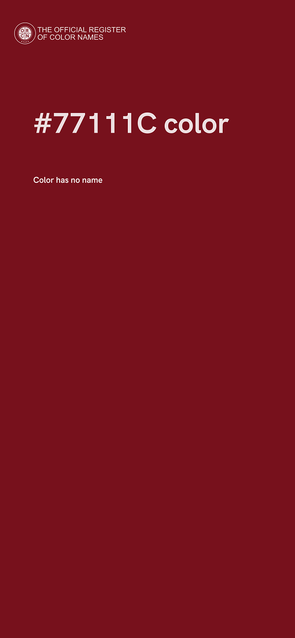 #77111C color image