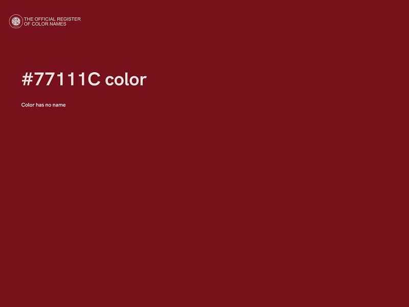 #77111C color image