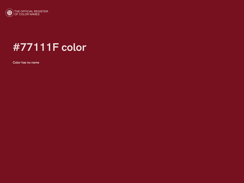 #77111F color image