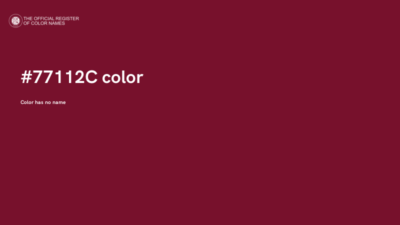 #77112C color image