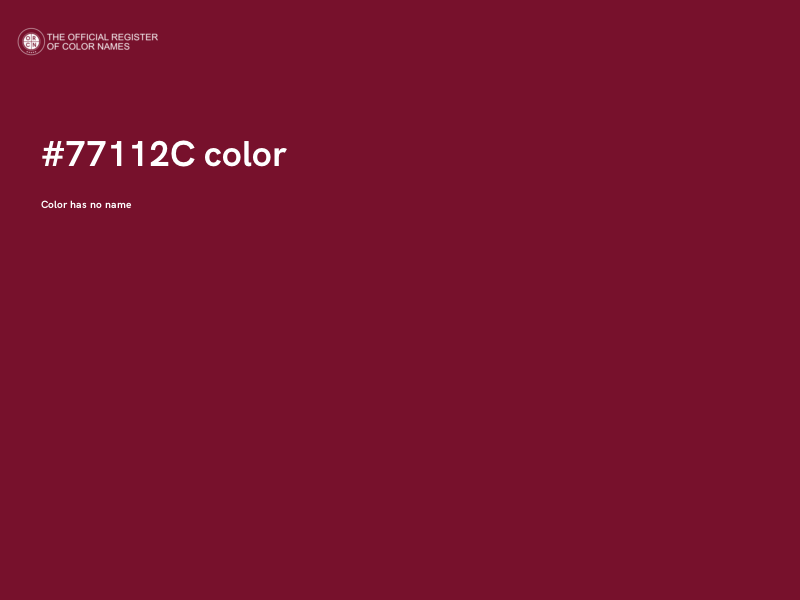 #77112C color image