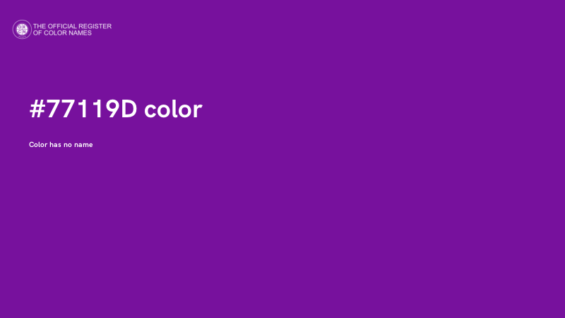 #77119D color image