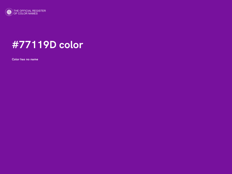 #77119D color image
