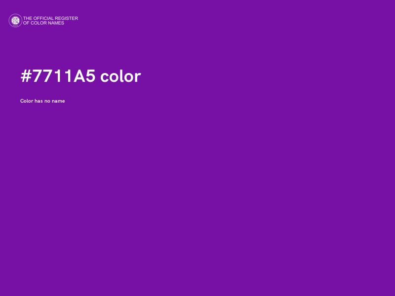 #7711A5 color image