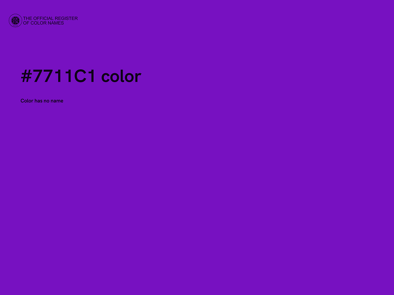 #7711C1 color image