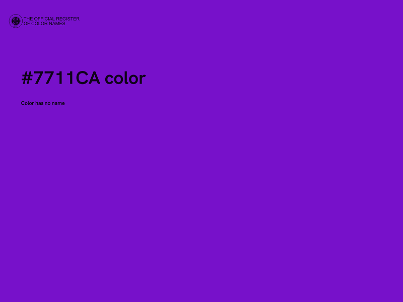 #7711CA color image