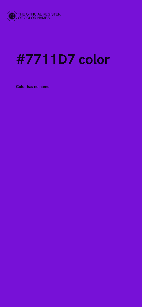 #7711D7 color image