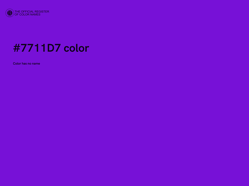 #7711D7 color image