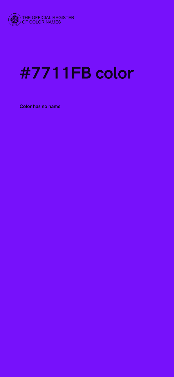 #7711FB color image