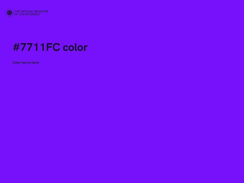 #7711FC color image