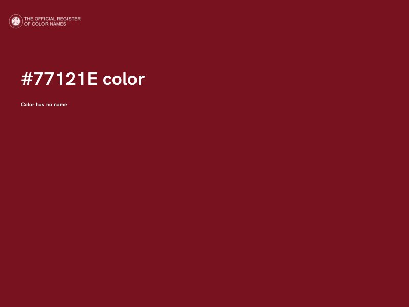 #77121E color image