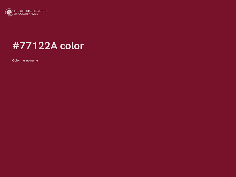 #77122A color image