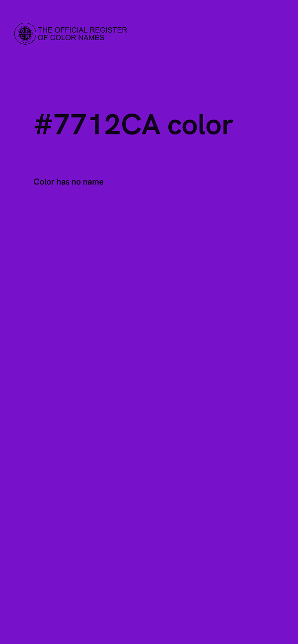 #7712CA color image