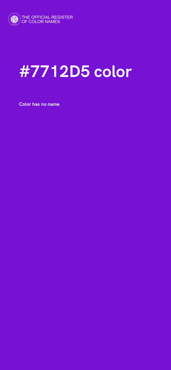 #7712D5 color image