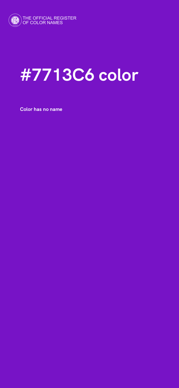 #7713C6 color image