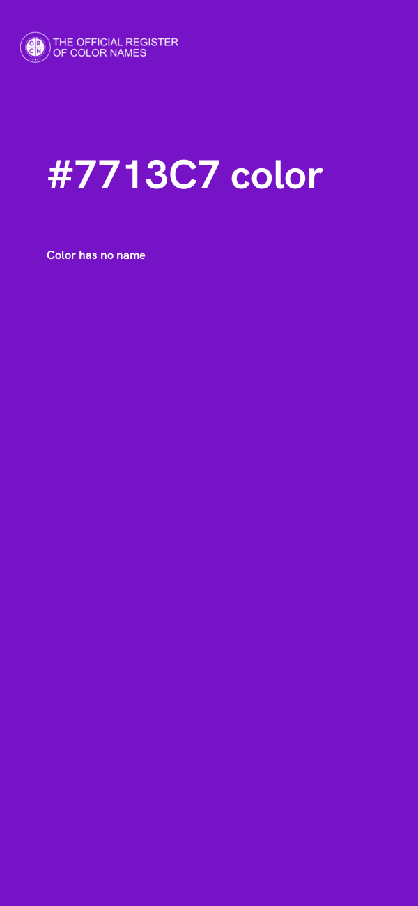 #7713C7 color image