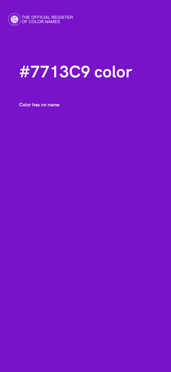#7713C9 color image