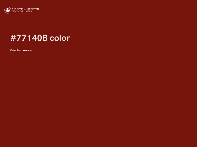 #77140B color image