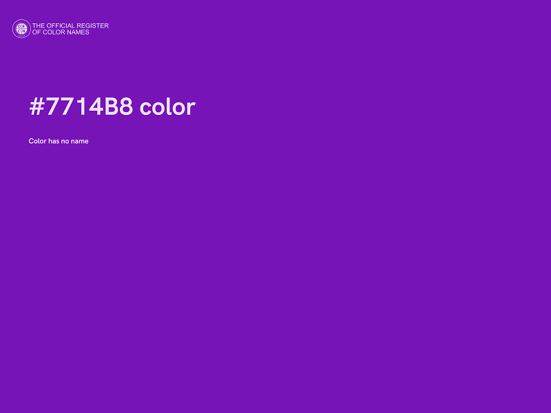 #7714B8 color image