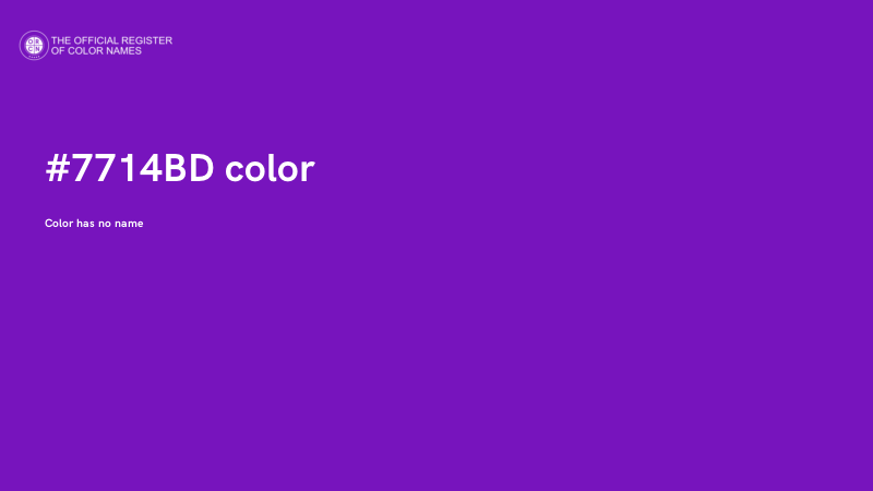#7714BD color image