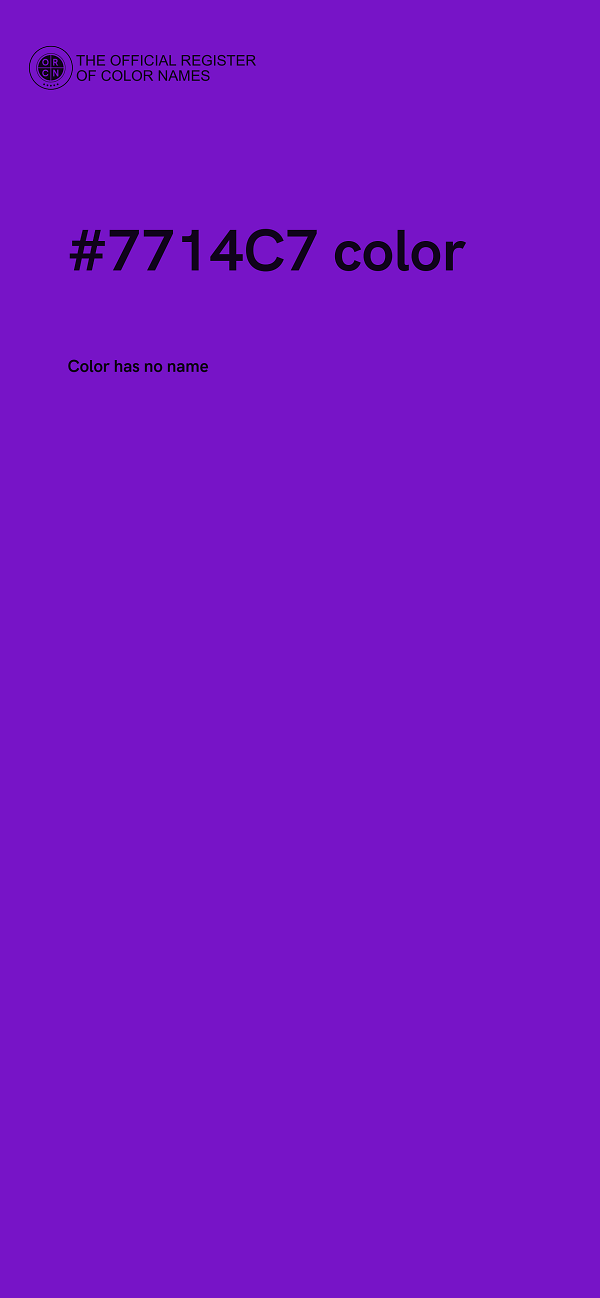 #7714C7 color image