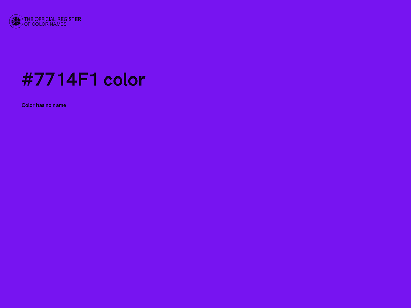 #7714F1 color image