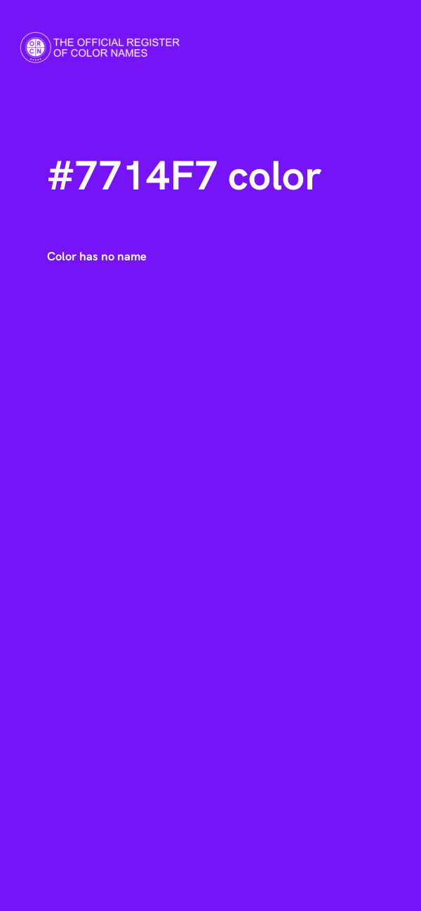 #7714F7 color image