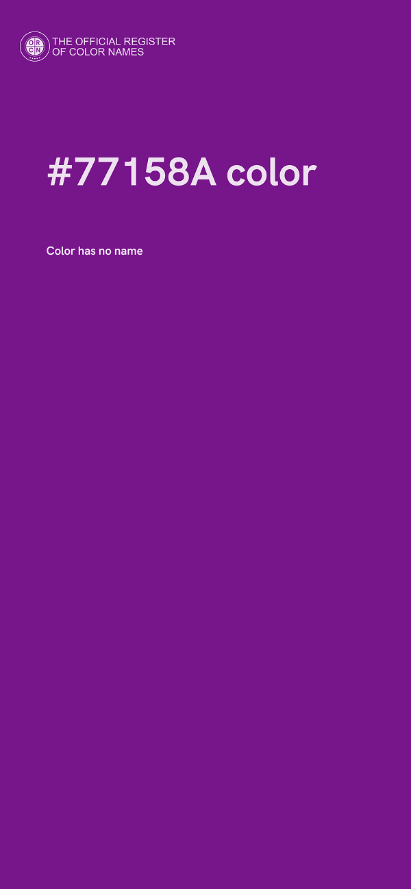 #77158A color image