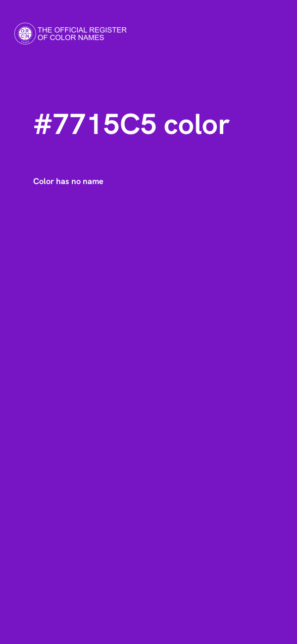 #7715C5 color image