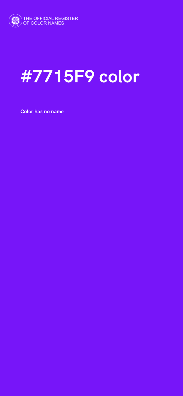 #7715F9 color image