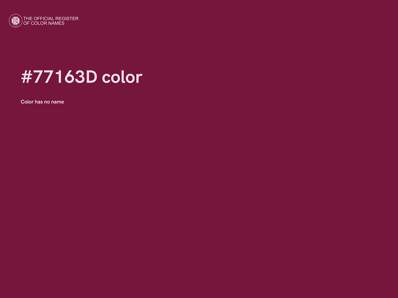 #77163D color image