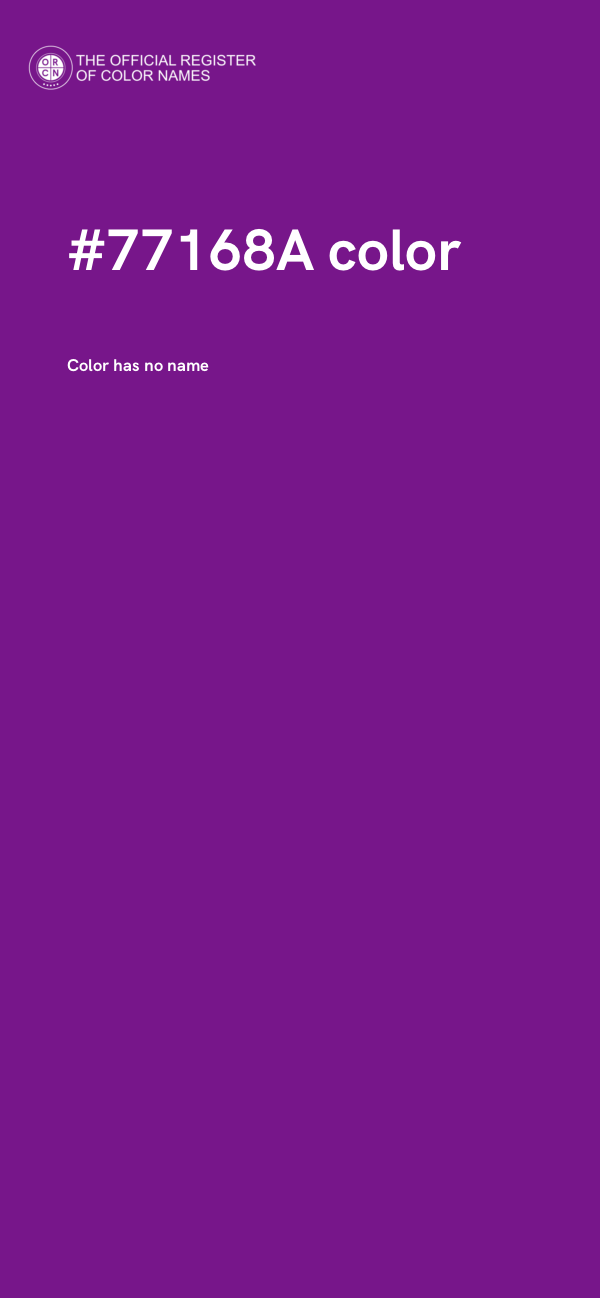#77168A color image
