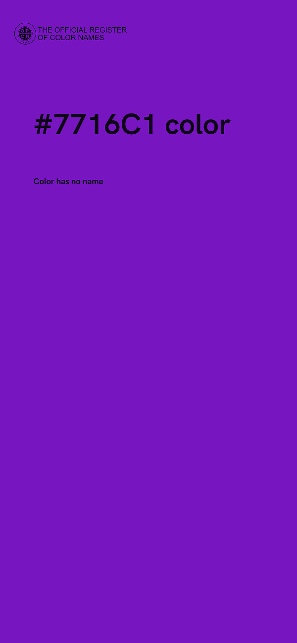 #7716C1 color image