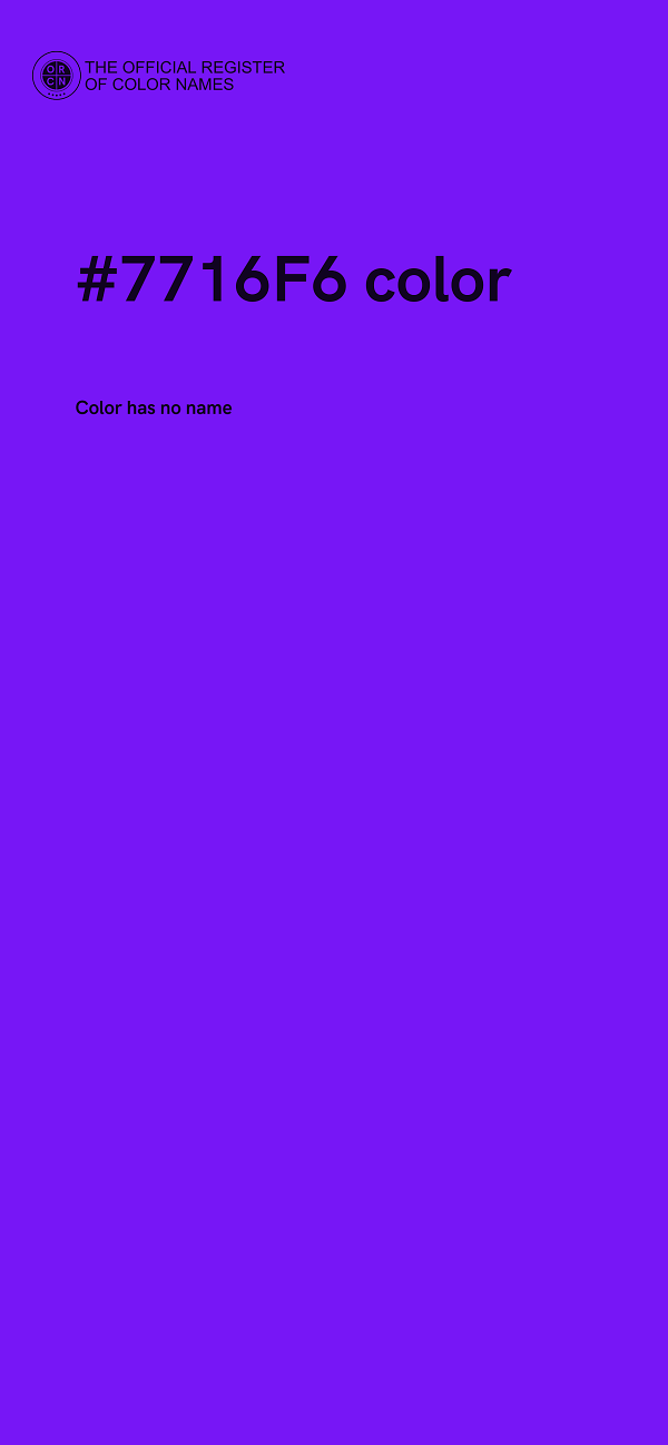 #7716F6 color image