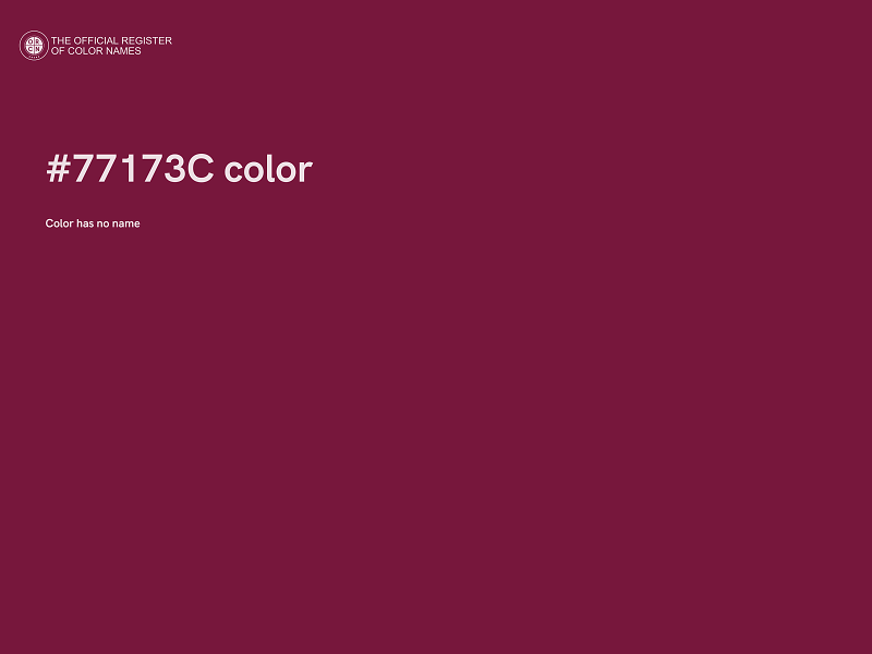 #77173C color image